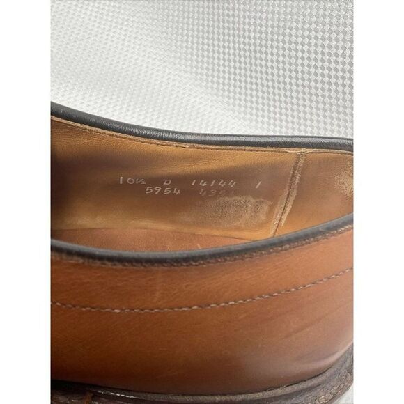 ALLEN Edmonds Hillcrest Mens Chestnut Leather Bike Toe Oxfords Size 10.5 D Dress main image 7